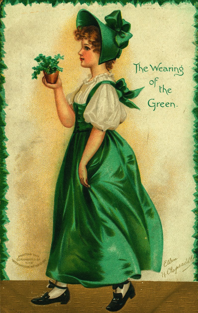 The Wearing of the Green. by Ellen Hattie Clapsaddle