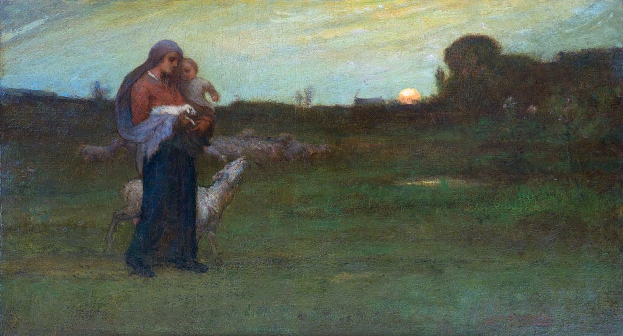 Madonna ve Kuzu by Elliot Daingerfield