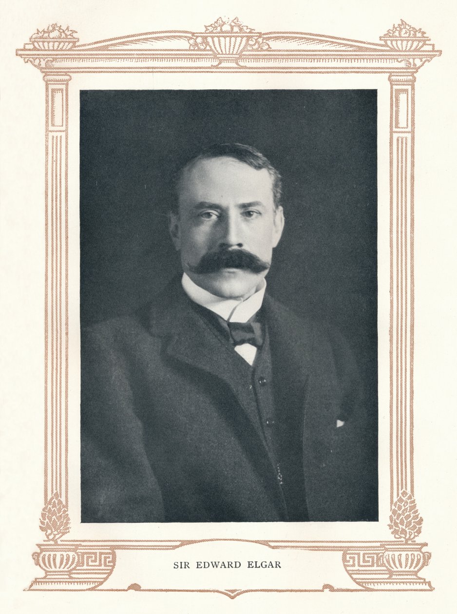 Sir Edward Elgar, 1895. by Elliott and Fry
