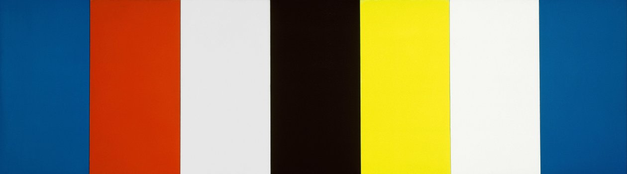 Kırmızı Sarı Mavi Beyaz ve Siyah by Ellsworth Kelly