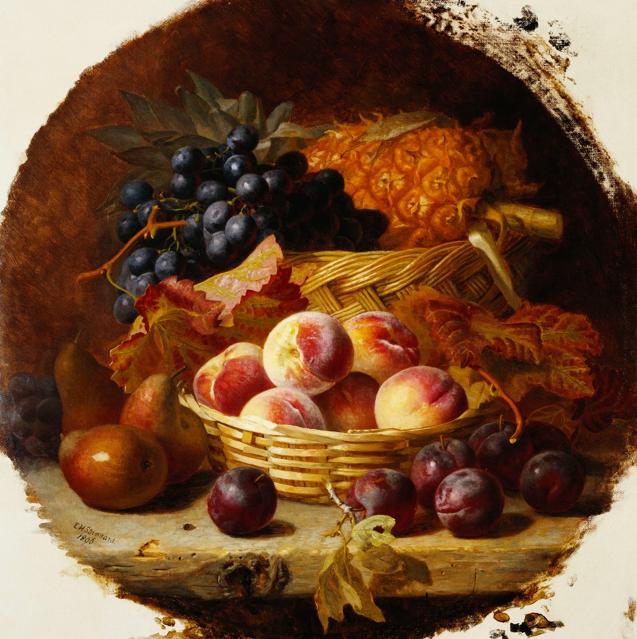 Şeftali, Erik, Armut ve Ananas, 1896 by Eloise Harriet Stannard