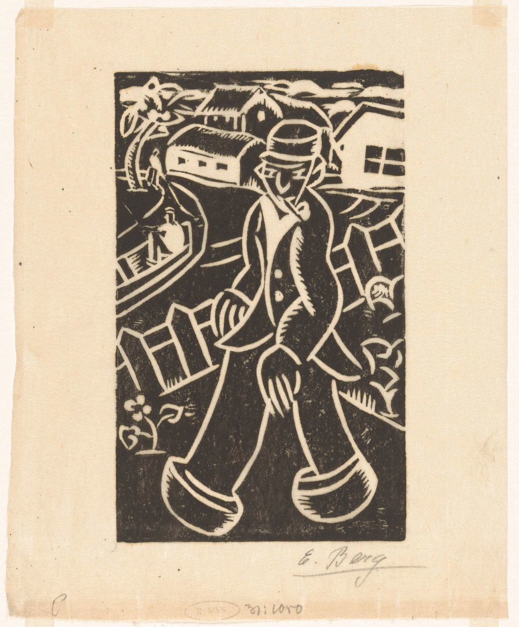 Boer by Else Berg (signed by artist)