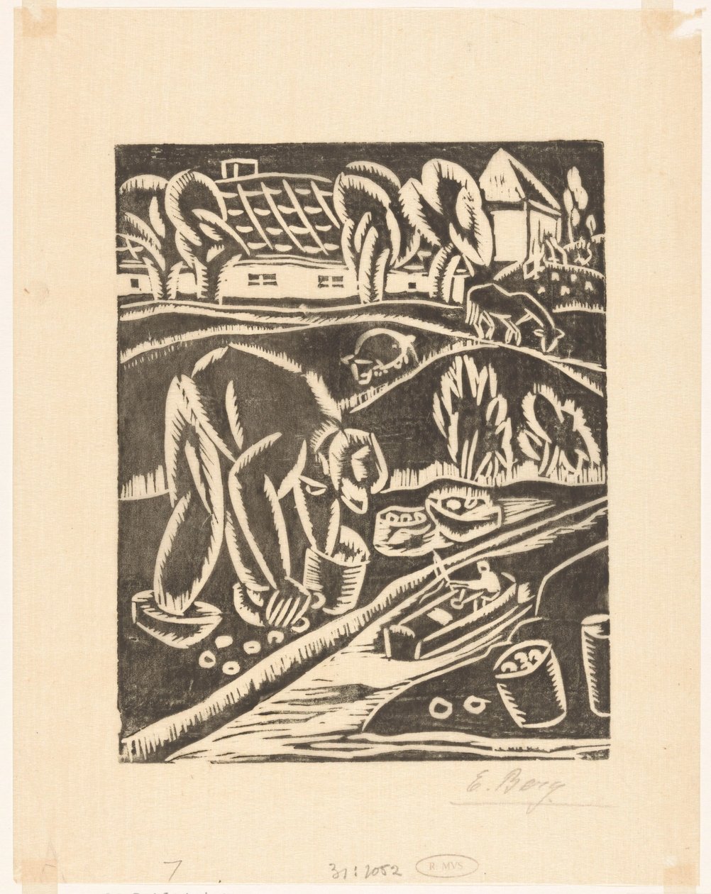 çiftçilik by Else Berg (signed by artist)