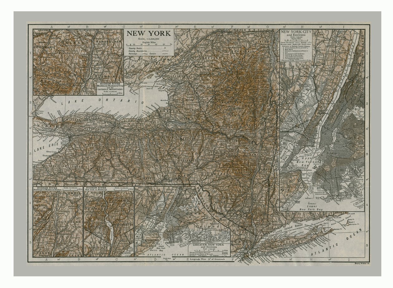 New York haritası, 1900