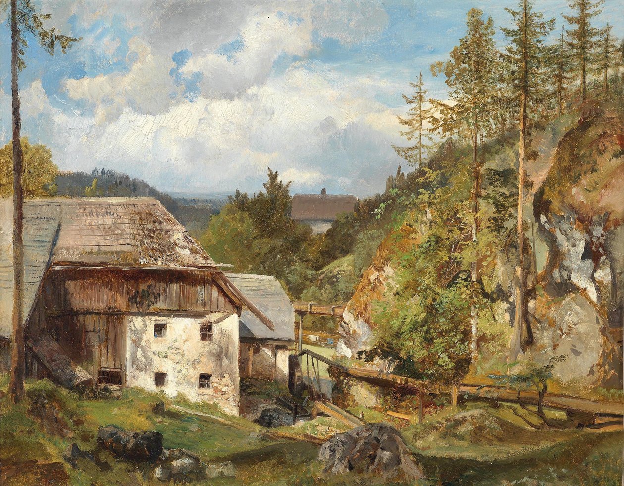 Ahşaptaki değirmen by Emil Jakob Schindler