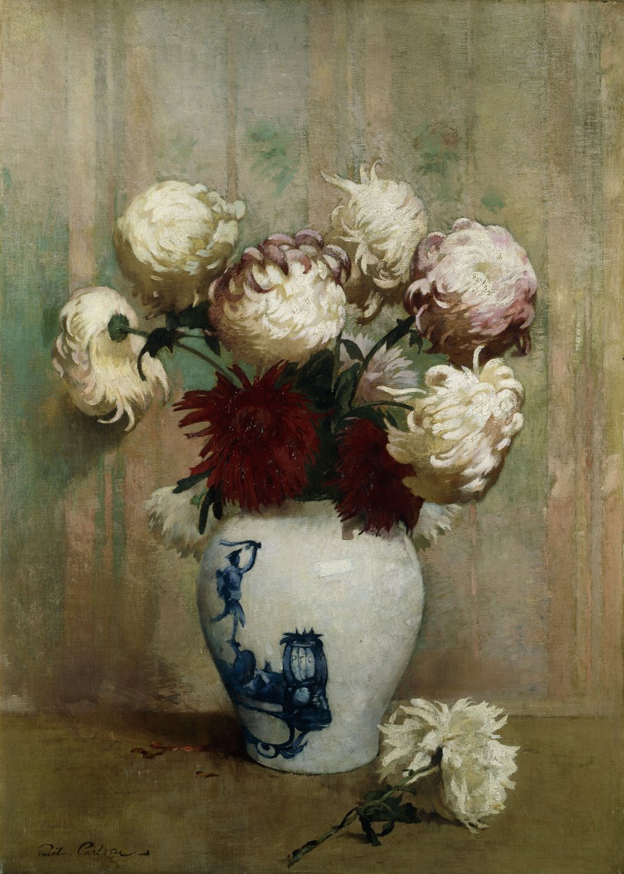 Doğu Vazoda Anneler by Emil Carlsen