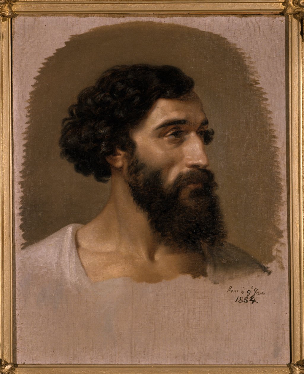 Bir Romalının Başı, 1854 by Emil Jacobs