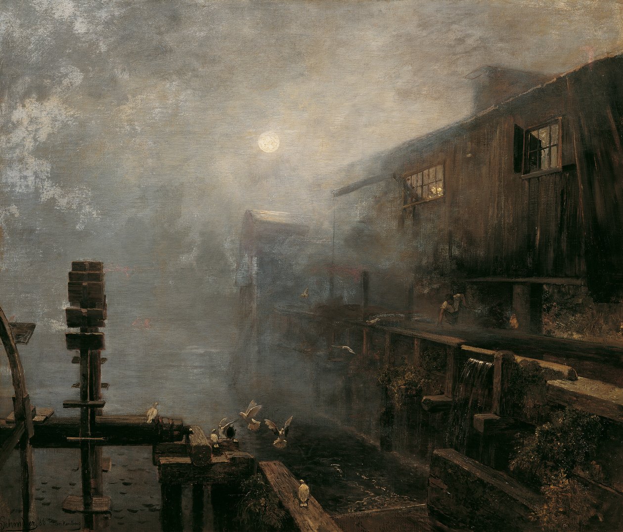 Sabah sisinde kereste fabrikası by Emil Jakob Schindler