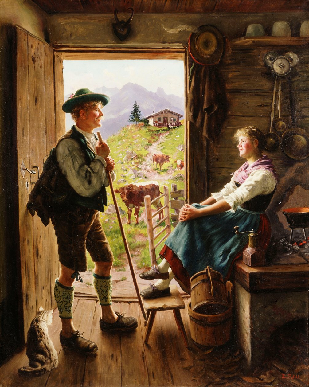 Tirol Çift, by Emil Karl Rau