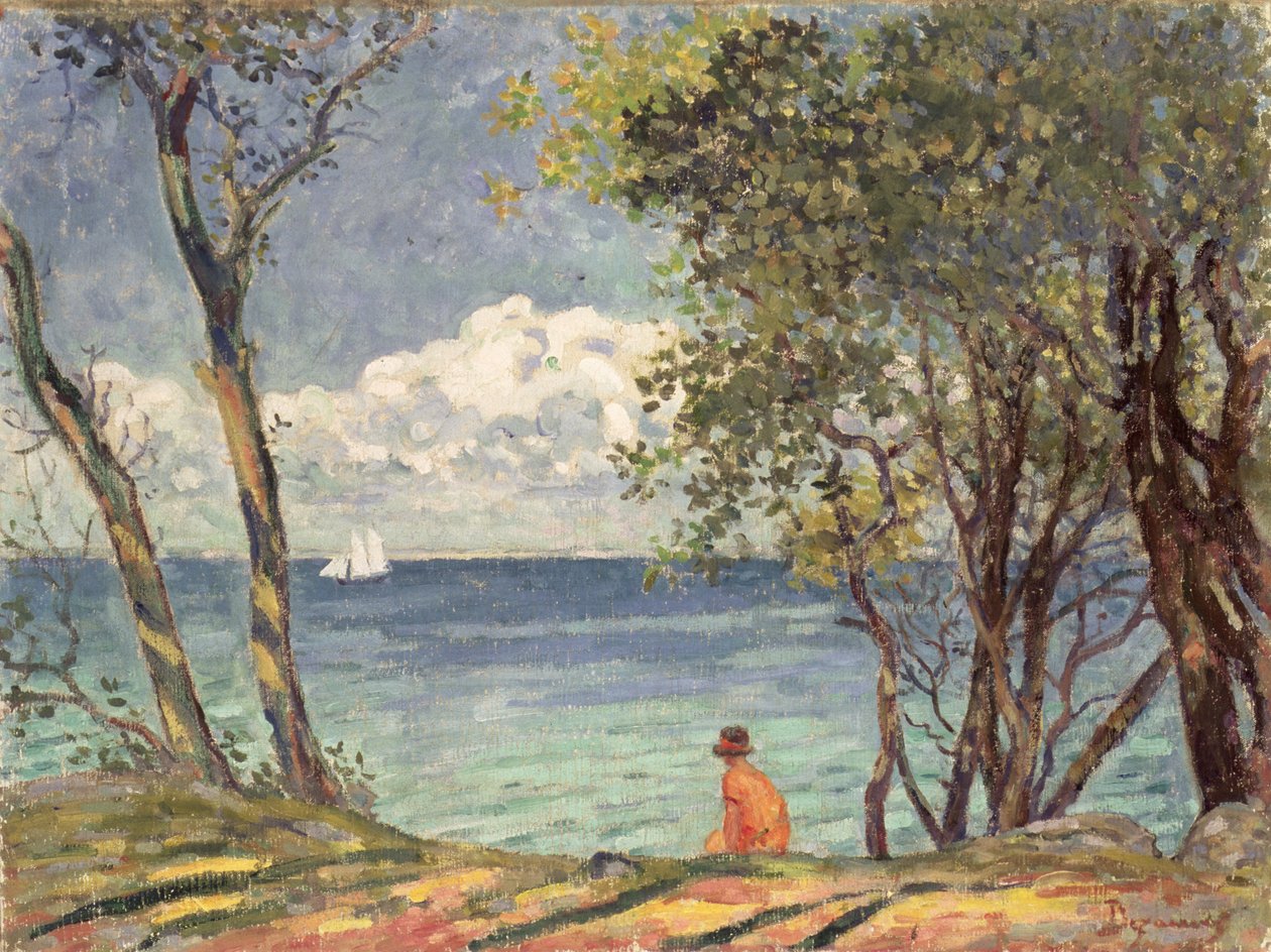 Suyun Yanında, 1920 by Emile Alfred Dezaunay