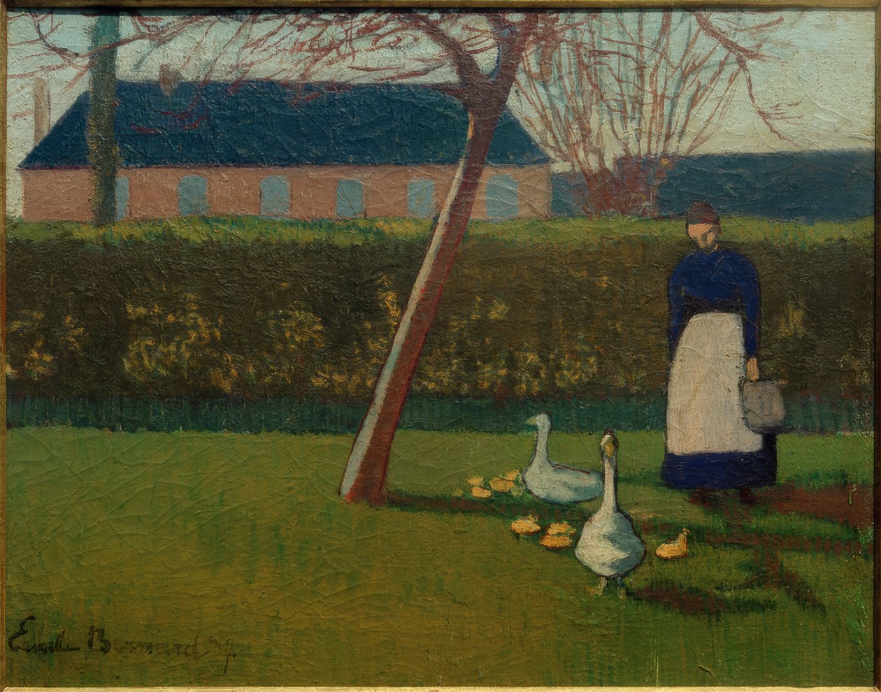Kaz olan kadın by Emile Bernard