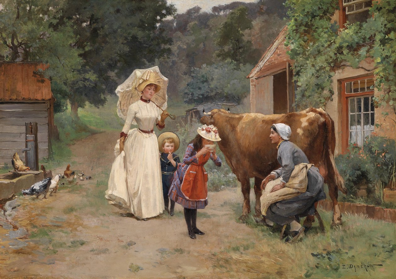 Çiftliğe ziyaret by Emile Dameron