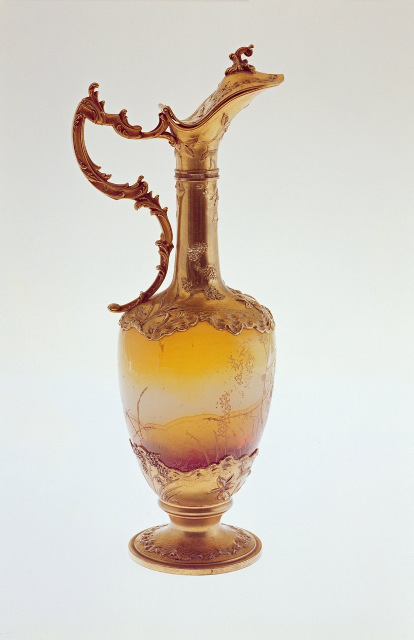 Ewer, gümüş yaldızlı, Nancy, 1870 dolayları by Emile Galle