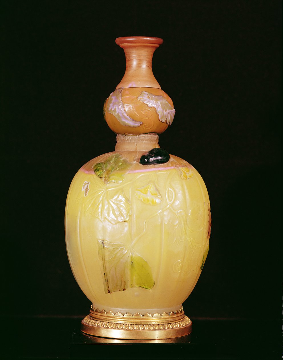 Sarı vazo (cam) by Emile Galle
