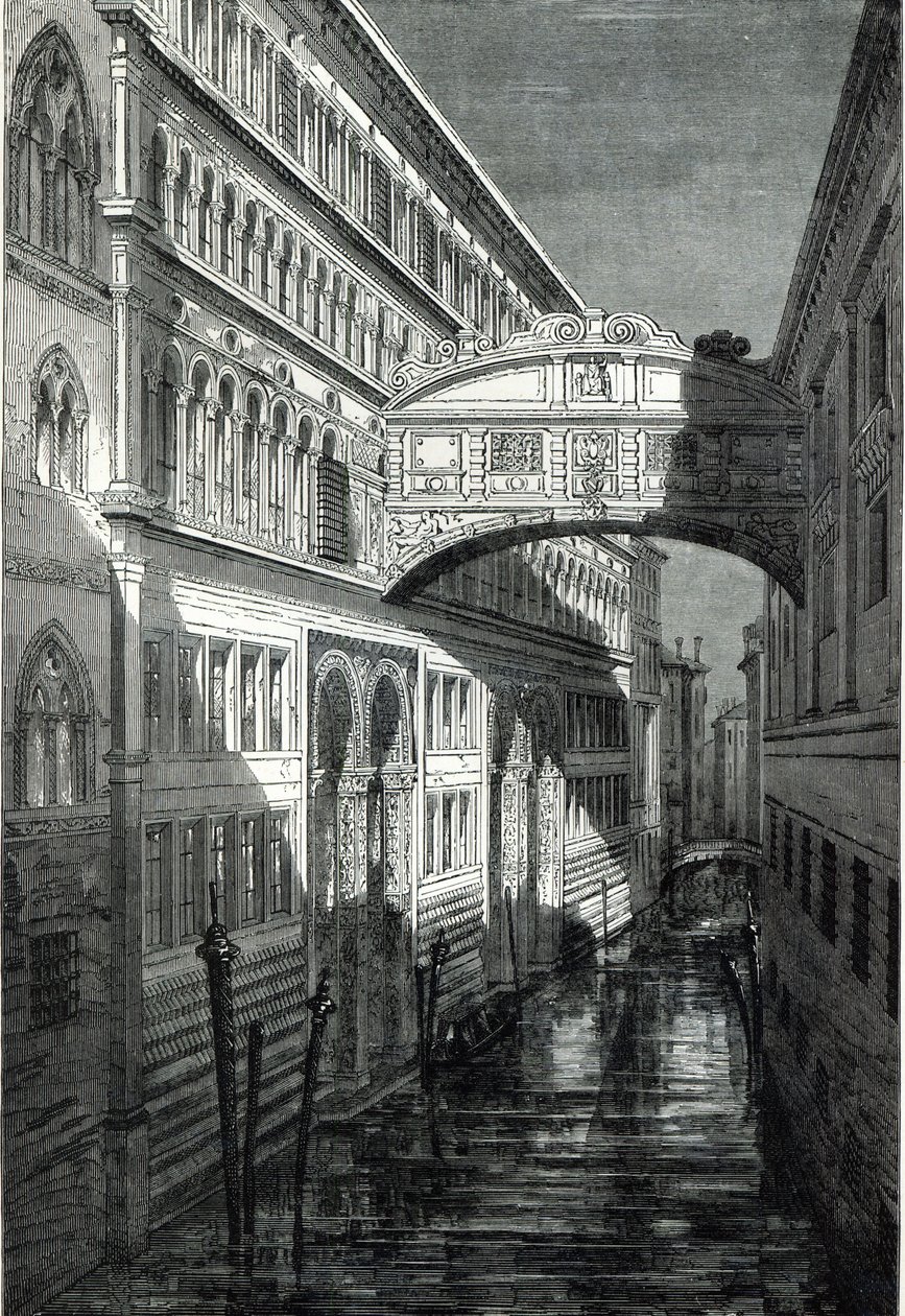 Ahlar Köprüsü, Venedik by Emile Theodore Therond