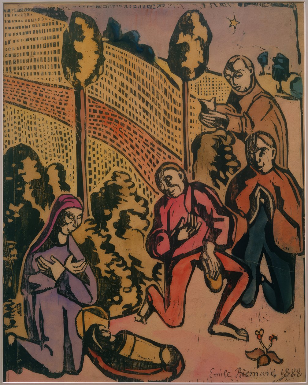 Çobanların hayranlığı by Emile Bernard