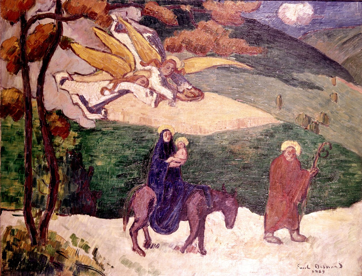 Mısır'a uçuş by Emile Bernard