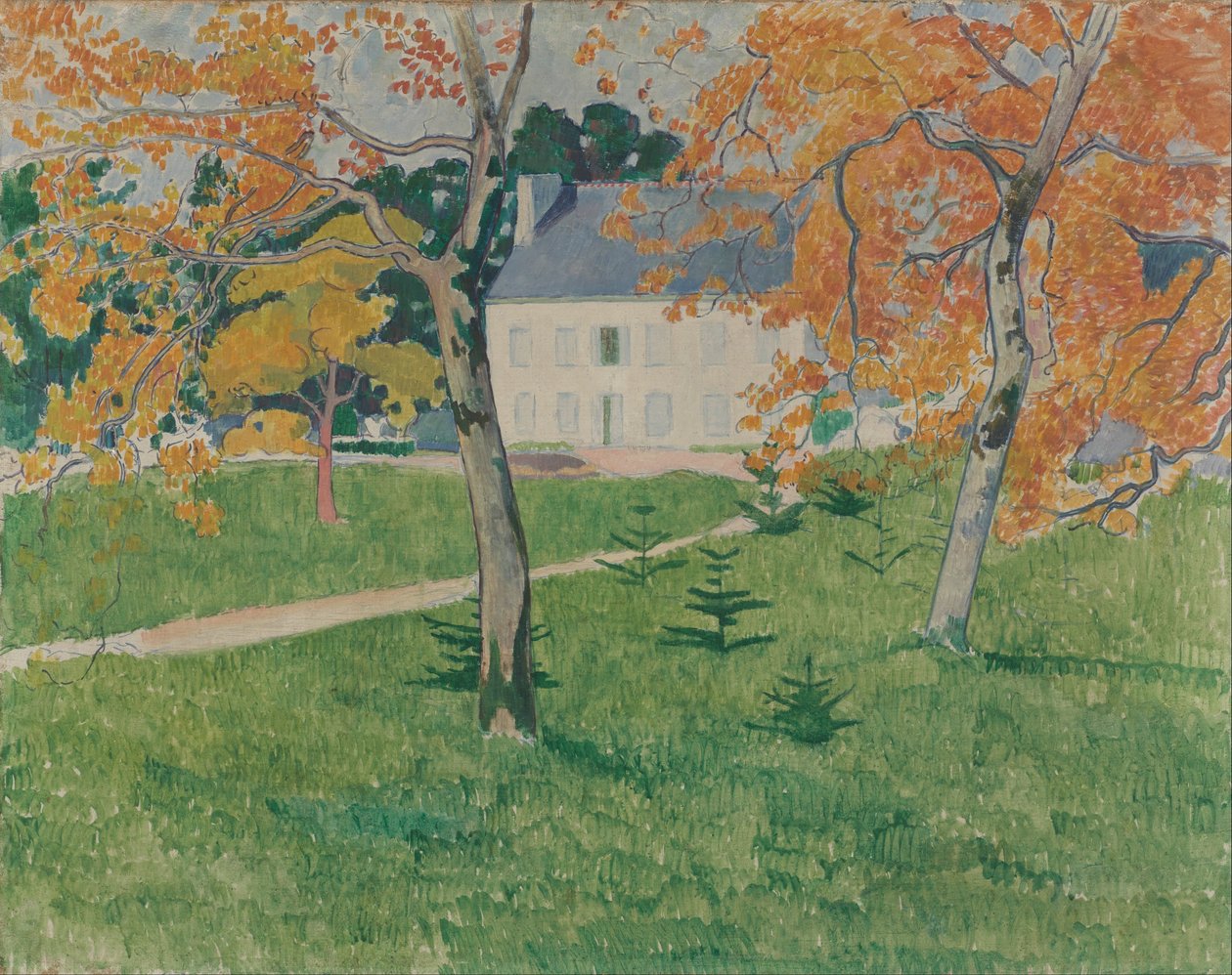 Ağaçlar arasında ev- Pont-Aven by Emile Bernard