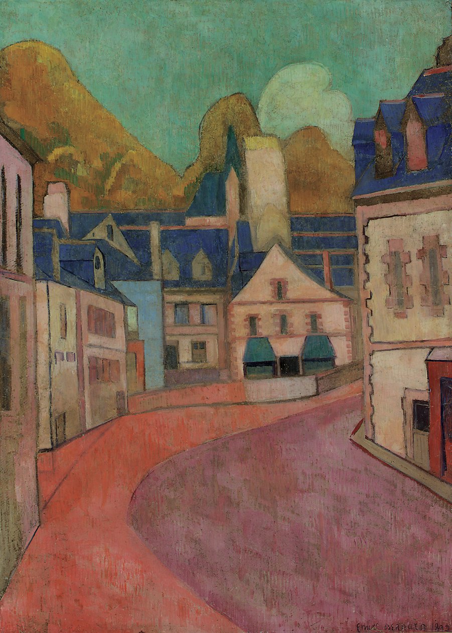 La Rue Rose, Pont-Aven, 1892 by Emile Bernard
