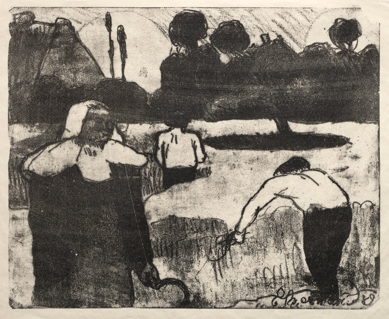 Les Bretonneries: Biçerdöverler by Emile Bernard