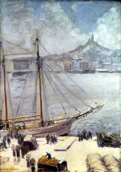 The Quay, Marsilya by Emile Bernard