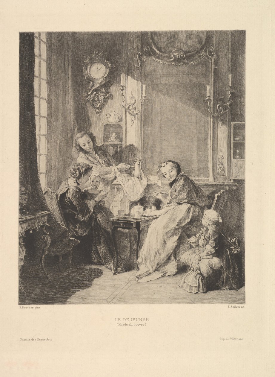 Kahvaltı, 1897. by Emile Boilvin