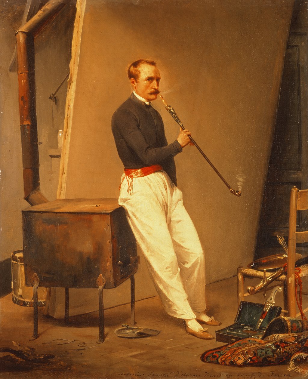 Otoportre, 1835 by Emile Jean Horace Vernet