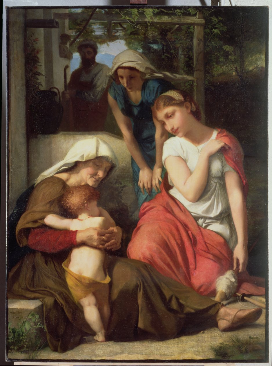 Ruth ve Naomi, 1859 by Emile Levy