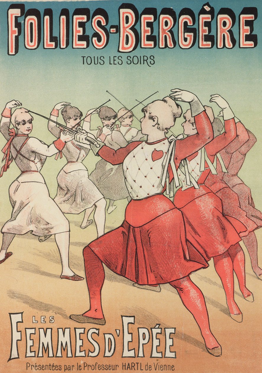 Kılıç Kadınları (renkli taş) by Emile Levy