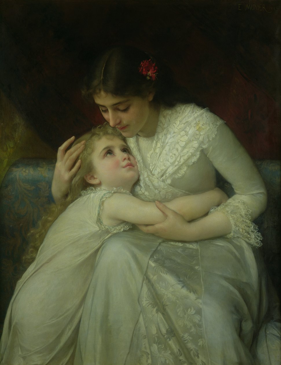Anne ve Çocuk by Emile Munier