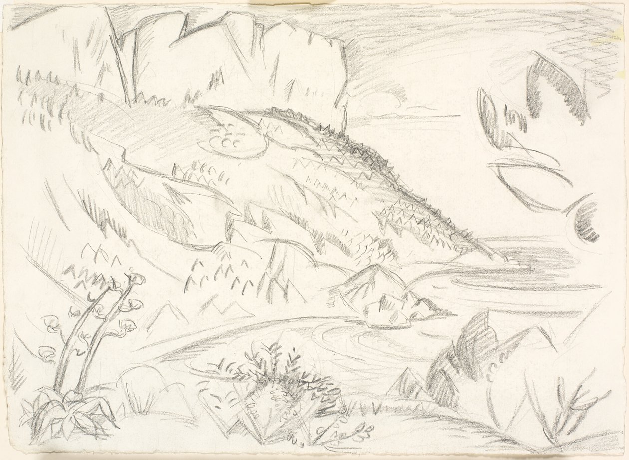 Cap Canaille ve Cassis. by Emile Othon Friesz