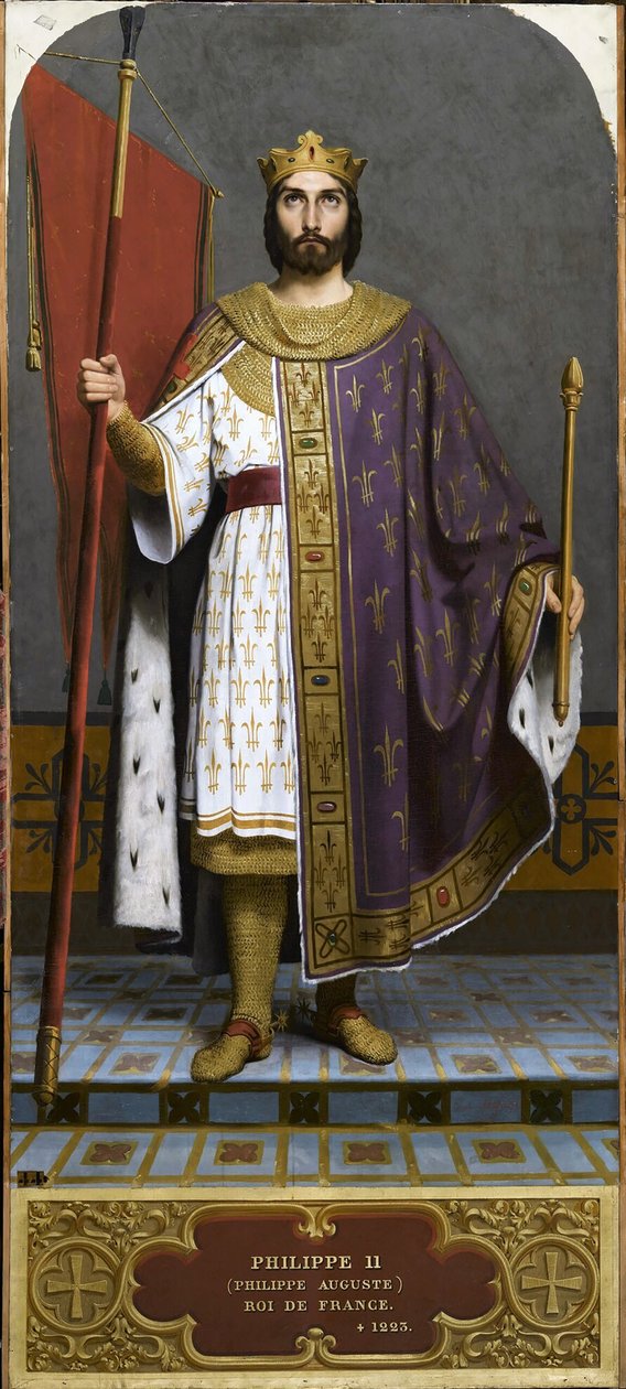 Fransa Kralı II. Philip 1165-1223, 1840