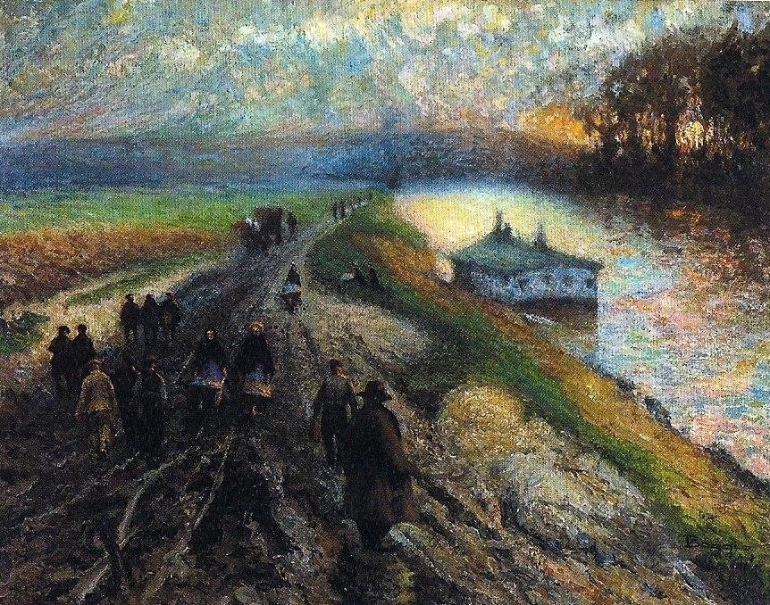 Günün sonu by Emilio Boggio