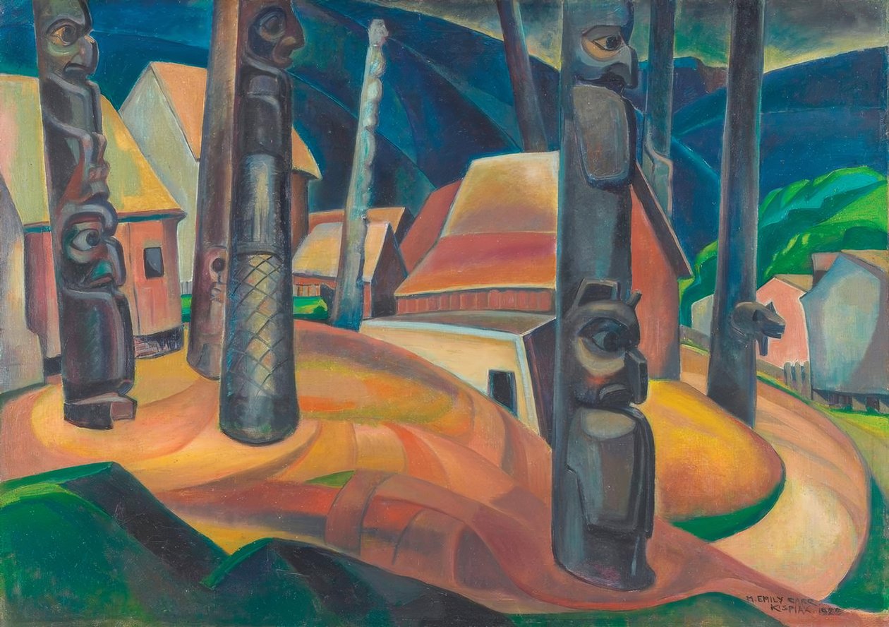 Emily Carr, Kispiox Köyü by Emily Carr
