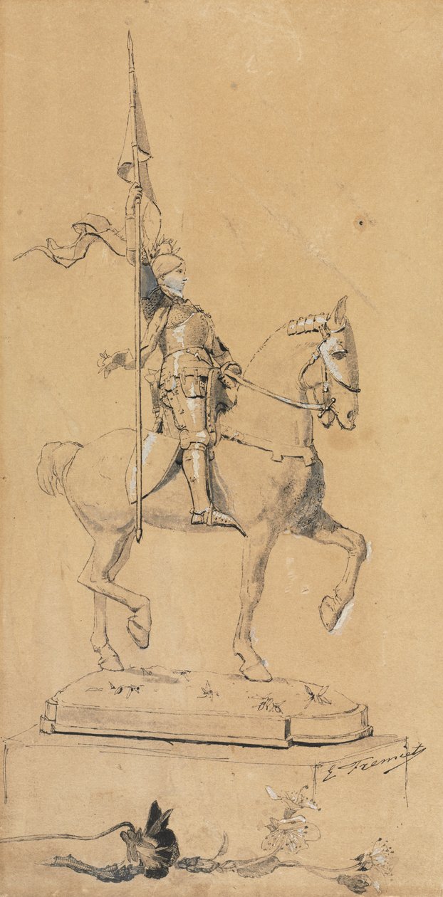 Joan of Arc At Sırtında by Emmanuel Fremiet