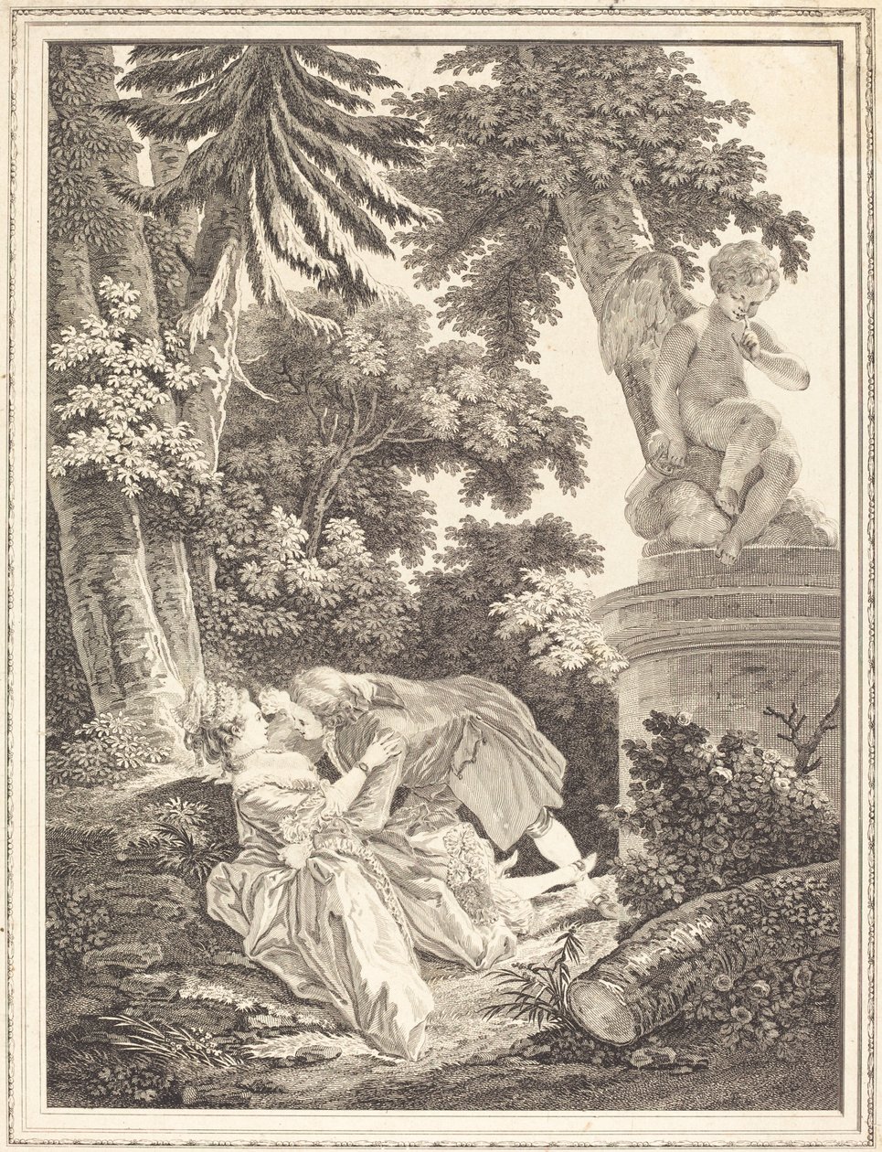 Gece by Emmanuel Jean Nepomucène de Ghendt after Pierre Antoine Baudouin