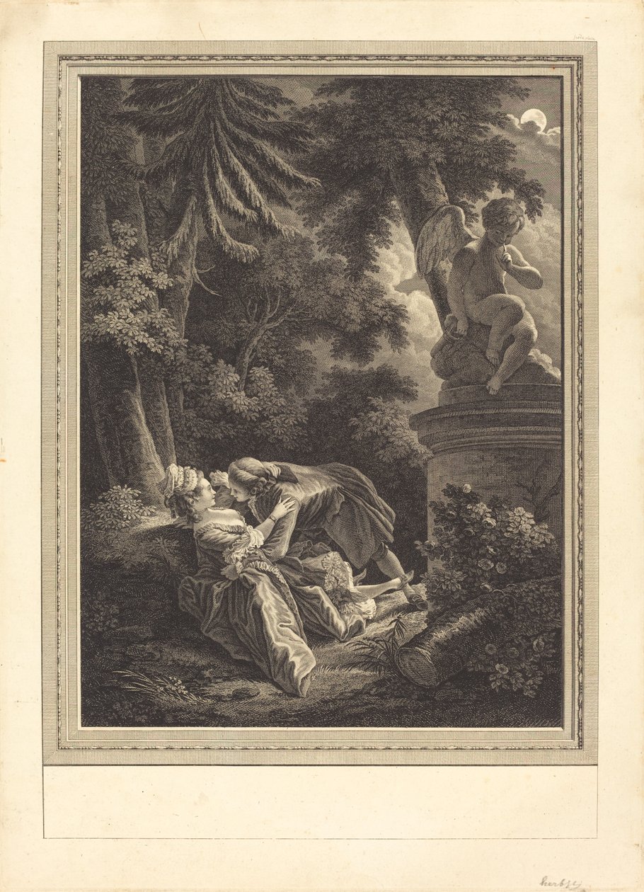 Gece by Emmanuel Jean Nepomucène de Ghendt after Pierre Antoine Baudouin