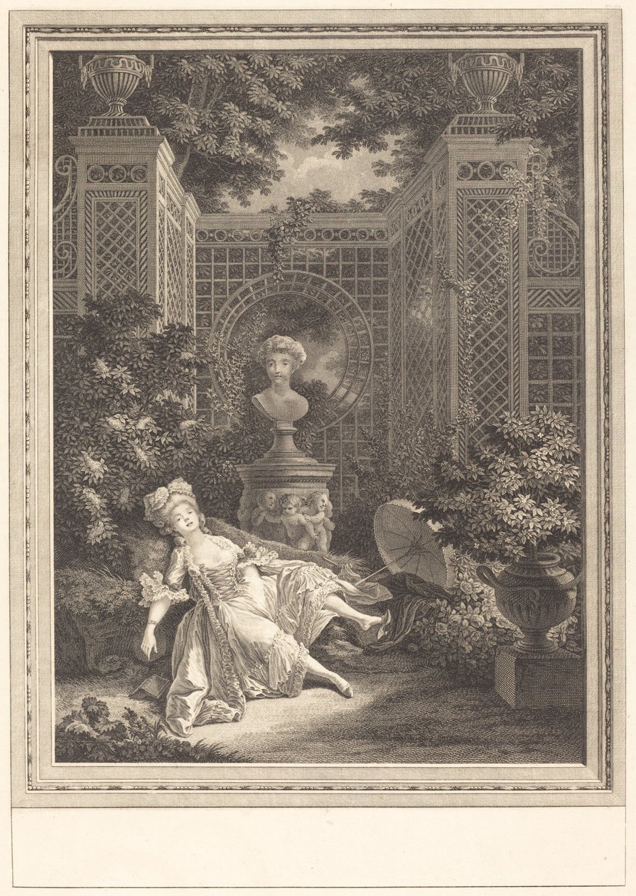 Öğle vakti by Emmanuel Jean Nepomucène de Ghendt after Pierre Antoine Baudouin