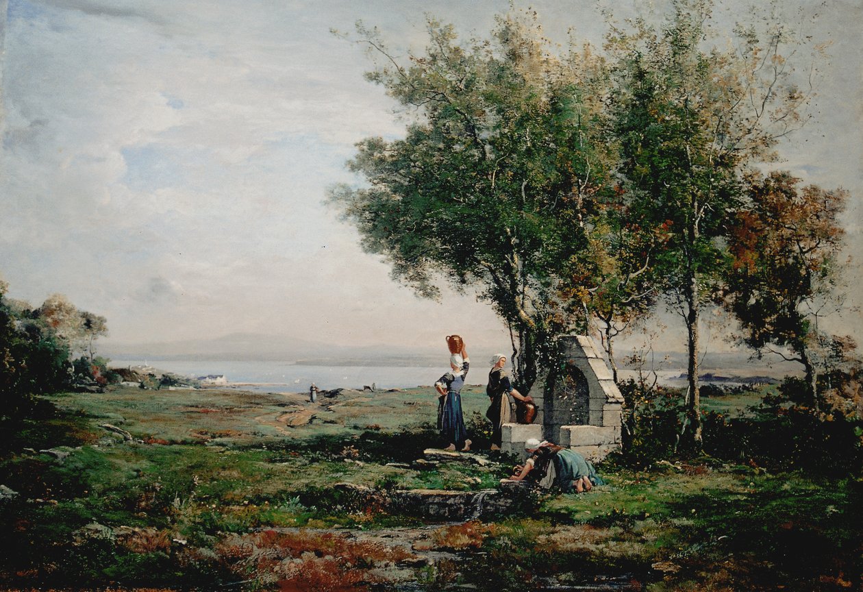 Çeşmedeki kadınlar by Emmanuel Lansyer