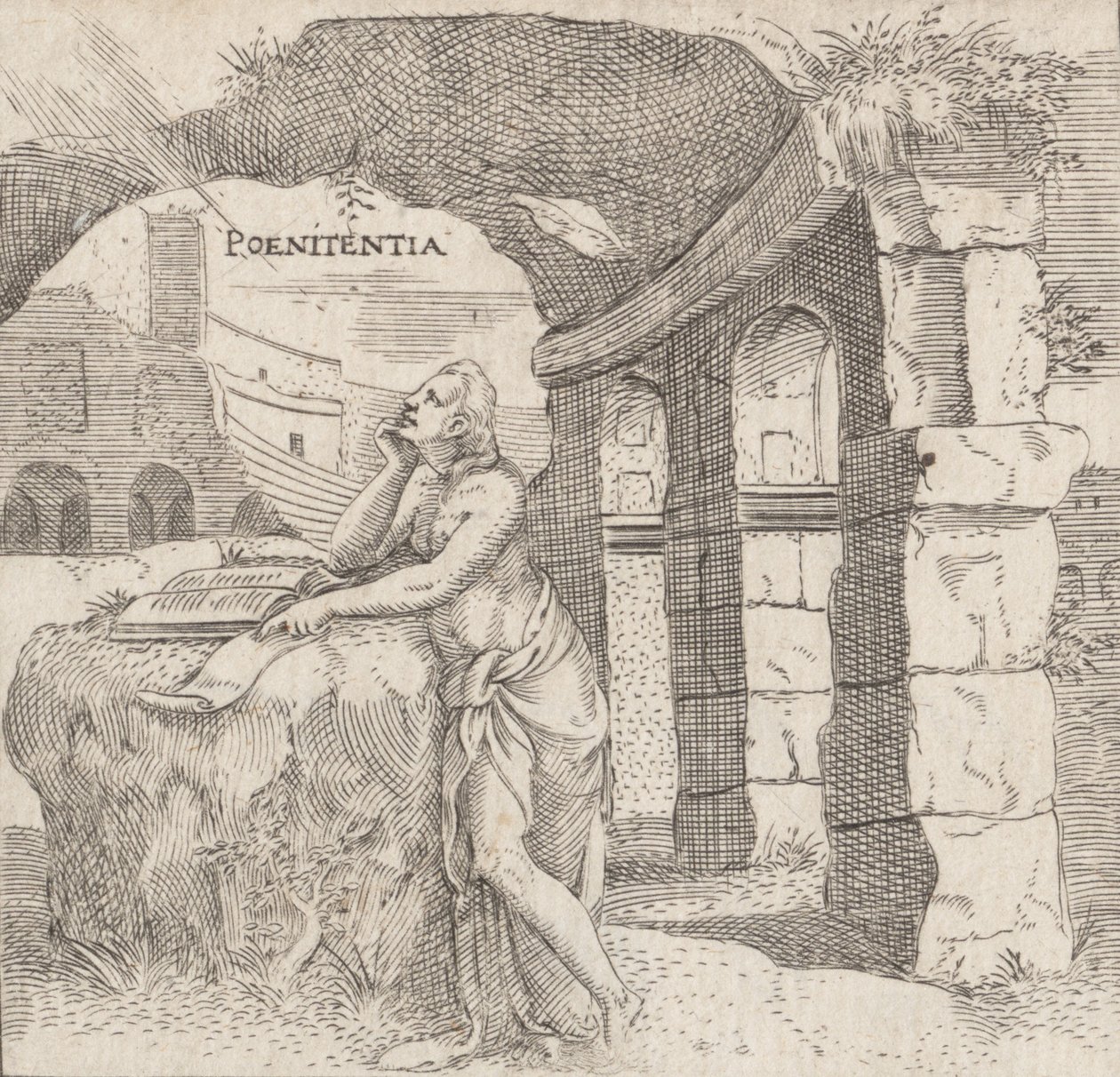 Penitence Penitentia, yak. 1545-50. by Enea Vico