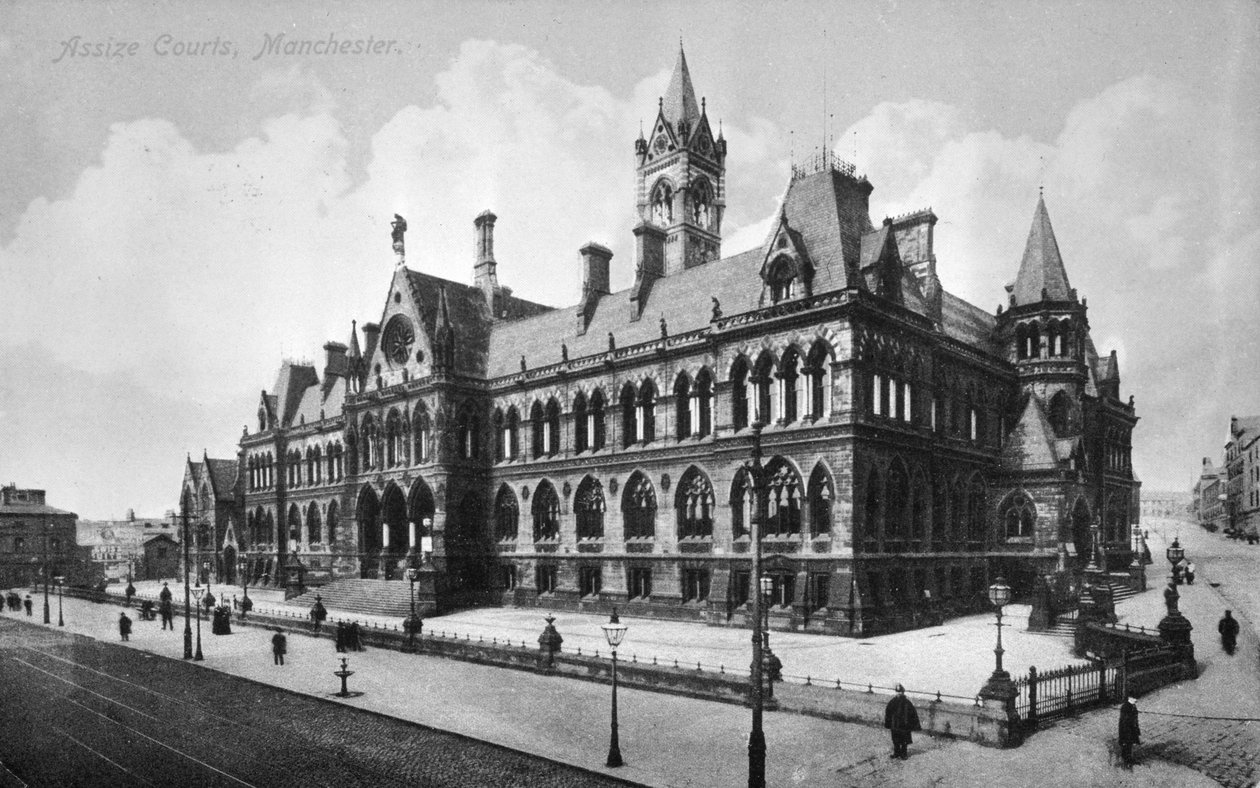 Ağır Ceza Mahkemeleri, Manchester, c.1910 by English Photographer