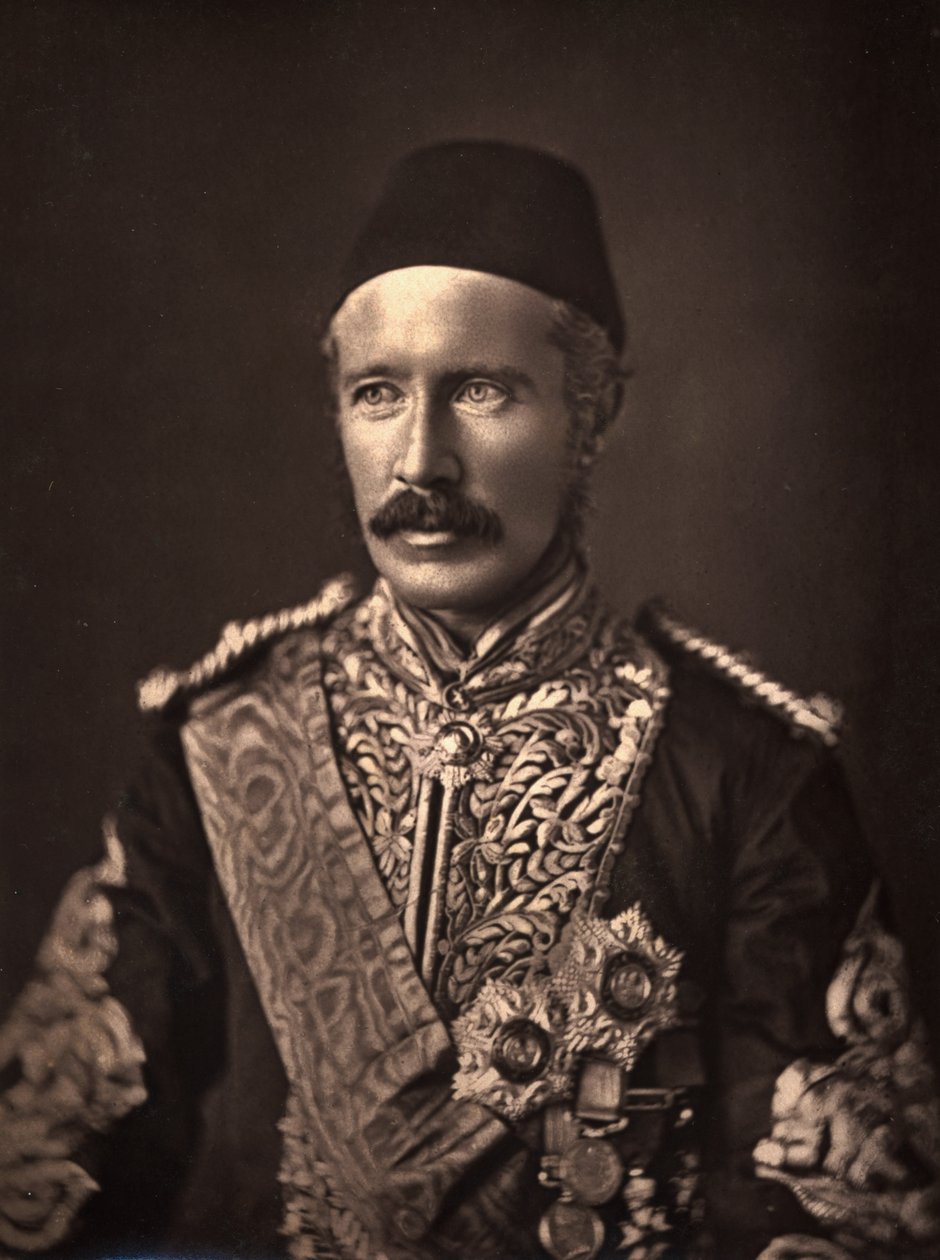 General Charles George Gordon (1833-85) (photogravure) by English Photographer