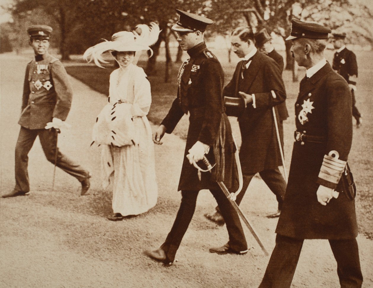 Kral Edward VIII ile Japonya İmparatoriçesi ve Veliaht Prens, Japonya