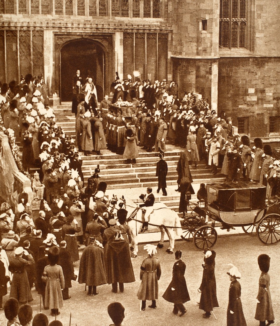Kral George, Kral Edward VIII ve Kraliçe Mary ile Şapel Basamakları