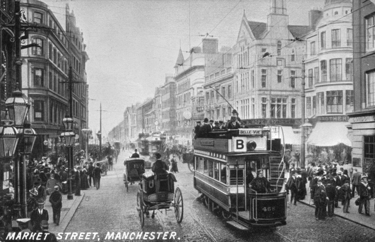 Pazar Sokağı, Manchester, c.1910 by English Photographer