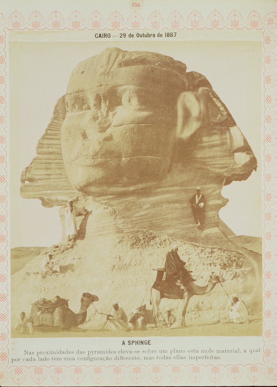 Sfenks, Mısır, 1887 (albüm baskısı) by English Photographer