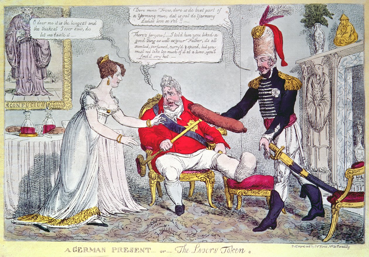 Bir Alman Hediyesi veya Aşık Simgesi, 1816 by English School