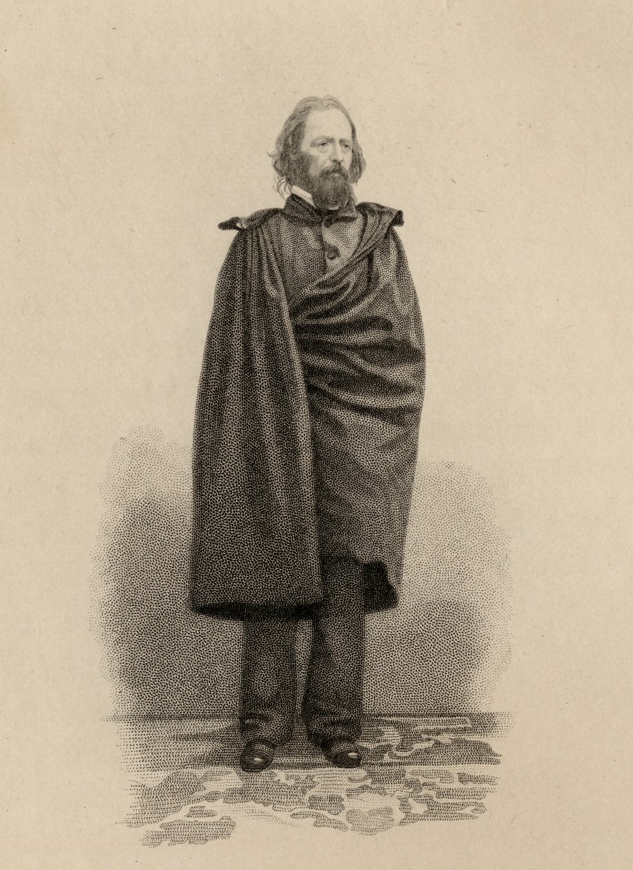 Alfred Lord Tennyson (1809-92) by English School