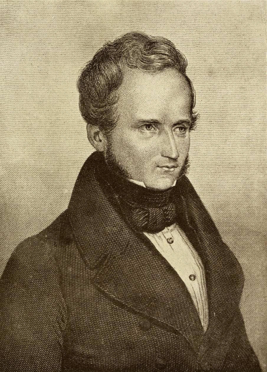 Alfred de Vigny (1791-1863) by English School