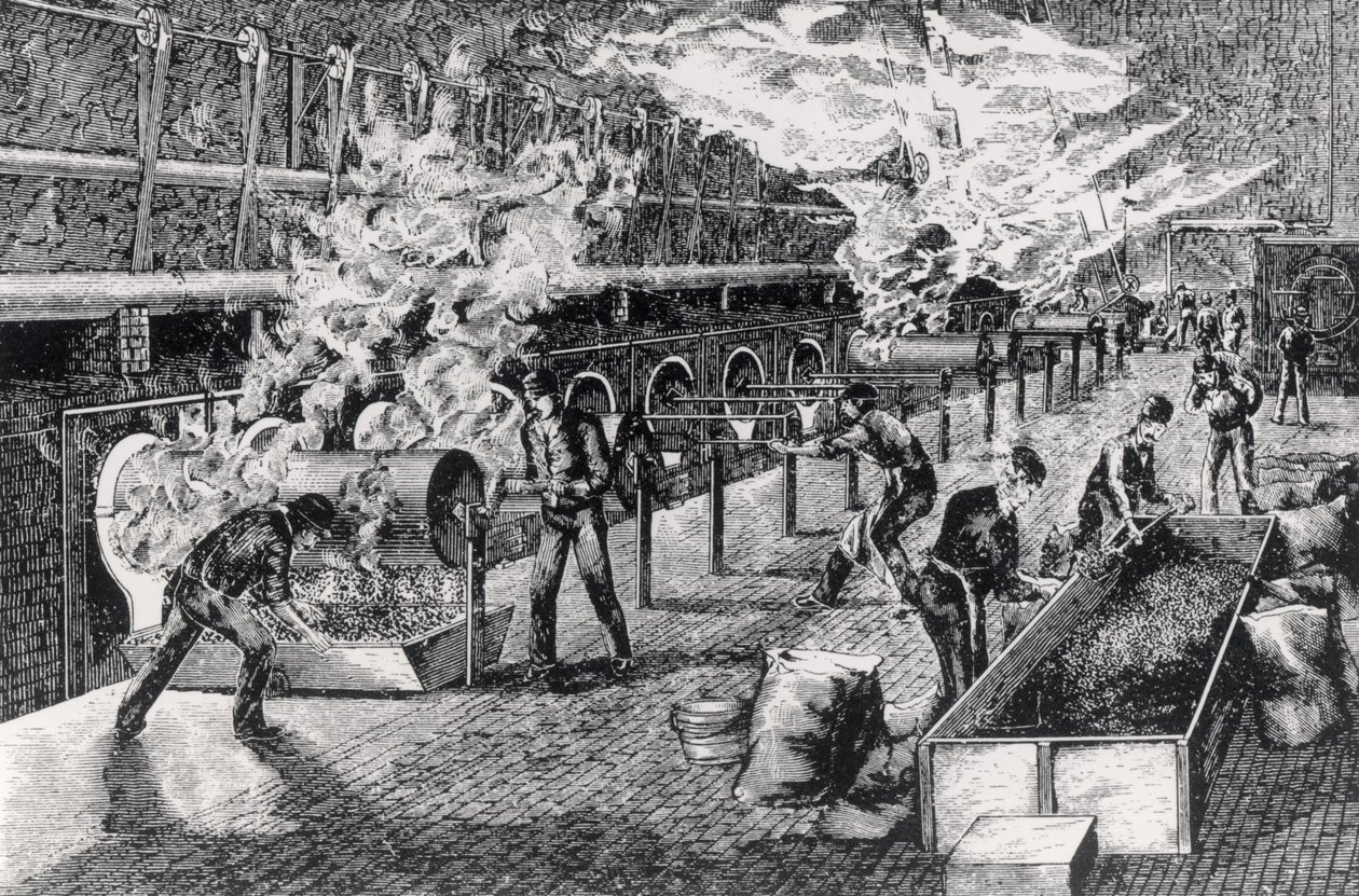 Kahve Kavurma, 1870 by English School